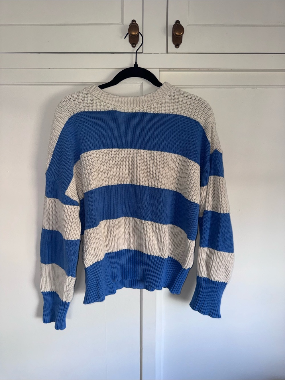Women’s Z Supply Blue and Cream Striped Knit Pullover